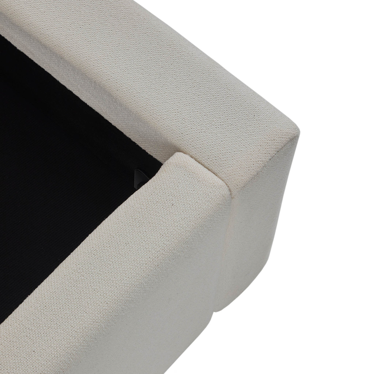 Liberty Natural Upholstered Linen Bed Frame top view of  bed base