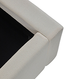 Liberty Natural Upholstered Linen Bed Frame top view of  bed base