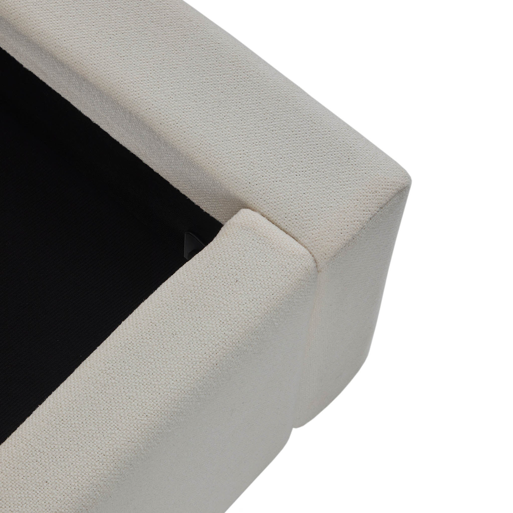Liberty Natural Upholstered Linen Bed Frame top view of  bed base