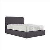 Sofie Upholstered Charcoal Linen Ottoman Storage Bed 