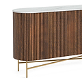 Milo Mango & Marble Fluted Sideboard - Close up 