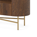 Milo Mango & Marble Fluted TV Media Unit - Close up of base legs