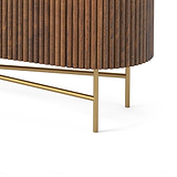 Milo Mango & Marble Fluted Extra Large TV Media Unit - Close up of base 