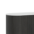 Milo Black Fluted Small Sideboard from Roseland Furniture
