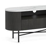 Milo Mango & Marble Fluted TV Media Unit - Close up 