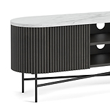 Milo Mango & Marble Fluted Wide TV Media Unit - Close up