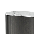 Milo Mango & Marble Fluted Wide TV Media Unit marble top close up