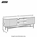 Milo Mango & Marble Fluted Wide TV Media Unit - Size Guide