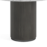 Milo Black Marble & Mango Round Fluted Dining Table