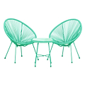 Monaco Green 2 Seat Garden Egg Chair Bistro Set