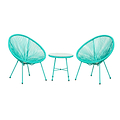 Monaco Green 2 Seat Garden Egg Chair Bistro Set