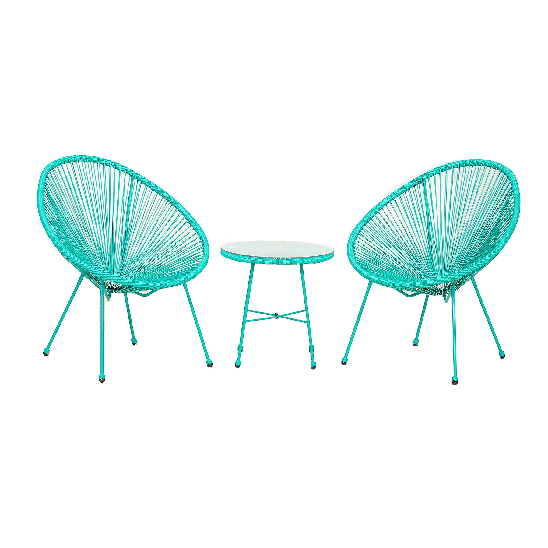 Monaco Green 2 Seat Garden Egg Chair Bistro Set