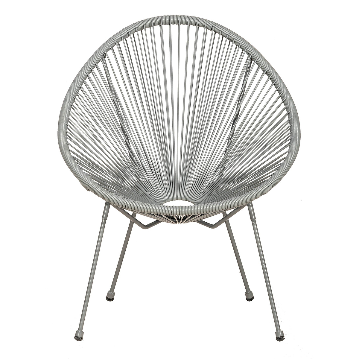 Monaco Grey 2 Seat Outdoor Egg Chair Bistro Set