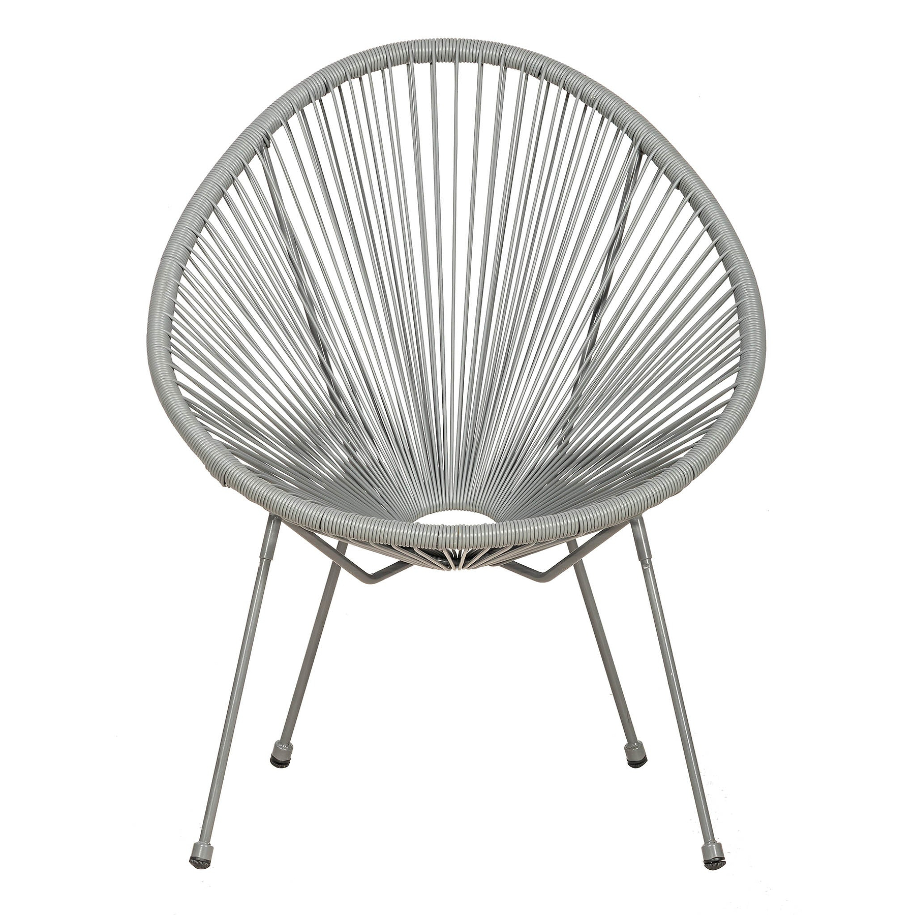 Monaco Grey 2 Seat Outdoor Egg Chair Bistro Set