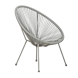 Monaco Grey 2 Seat Garden Egg Chair Bistro Set