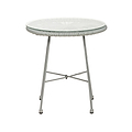 Monaco Grey 2 Seat Garden Egg Chair Bistro Set Coffee Table with glass top