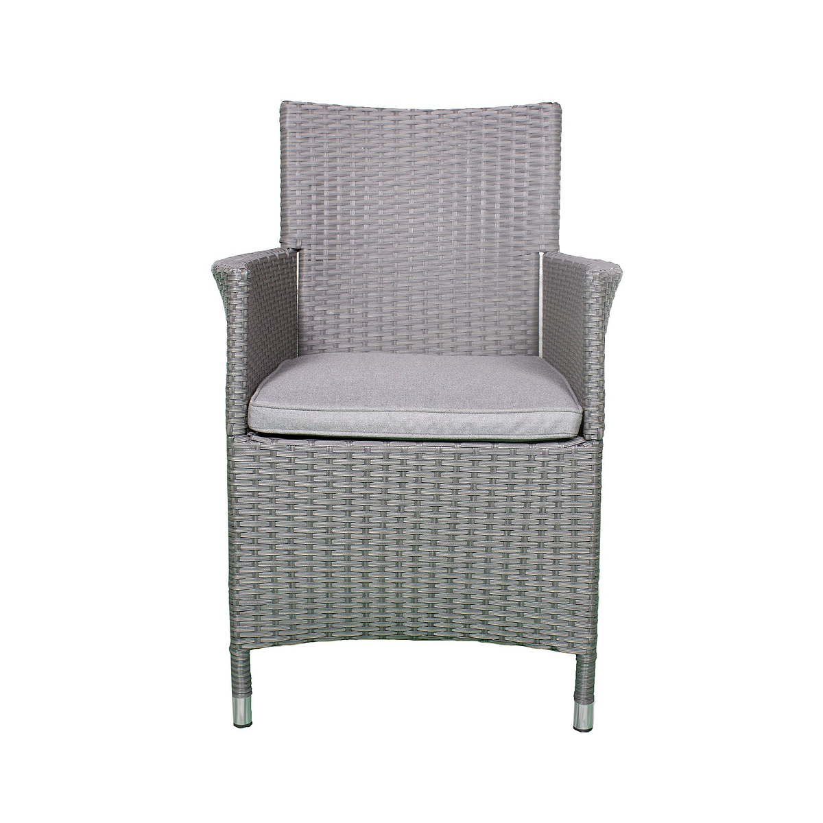 Vada 150cm 6 Seat Rattan Rectangular Dining Set - Brown