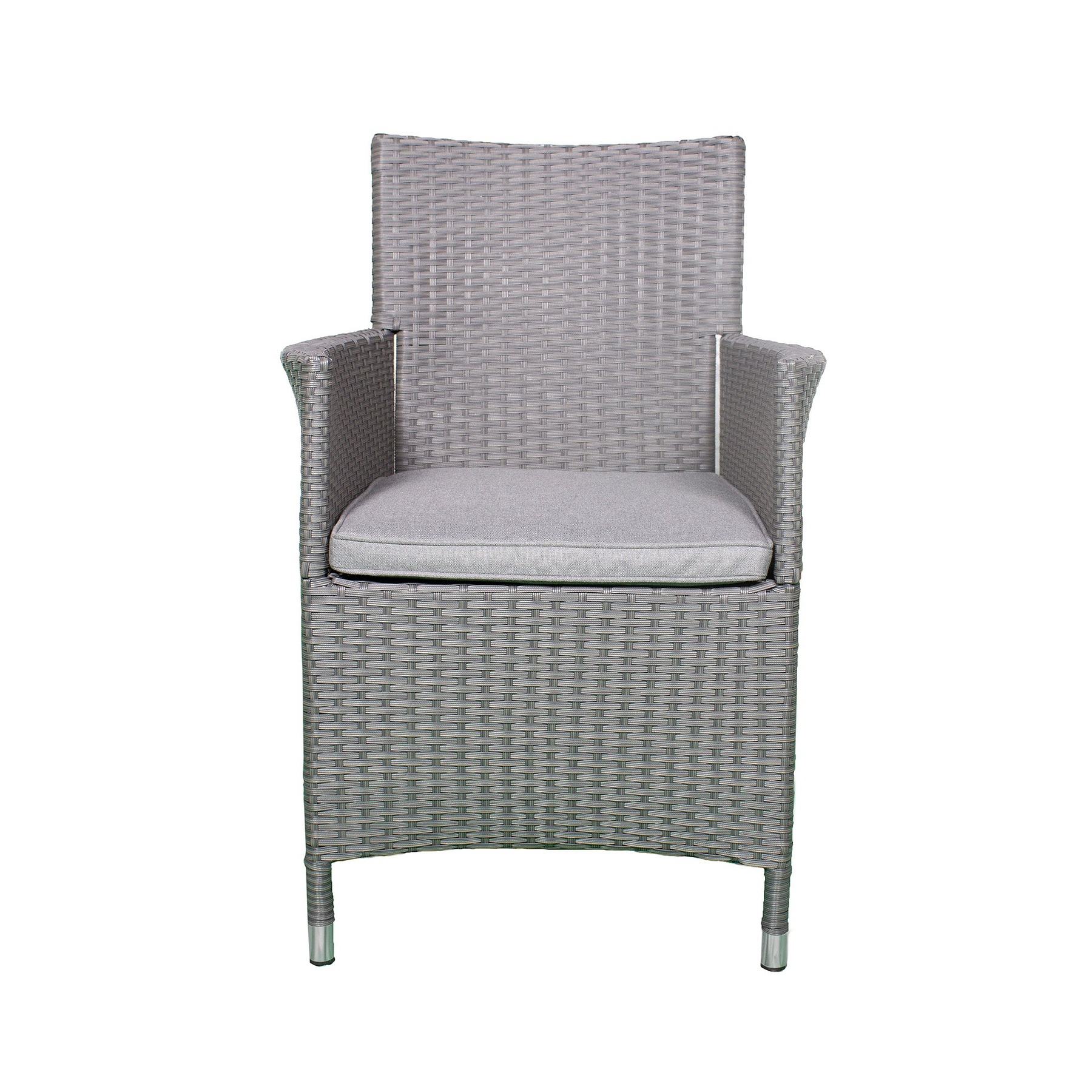 Vada 150cm 6 Seat Rattan Rectangular Dining Set - Brown