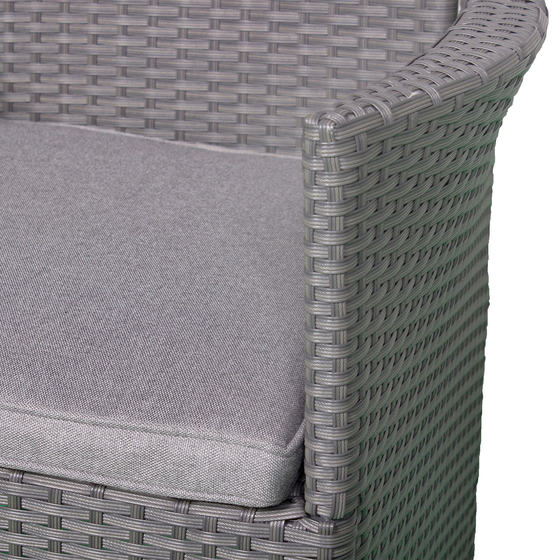 Vada 150cm 6 Seat Rattan Rectangular Dining Set - Brown