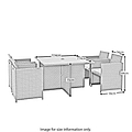 Vada 4 Seat Rattan Cube Set - Size Guide