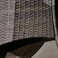 Paris 4 Seat 110cm Lux Rattan Garden Dining Set close up of rattan weave