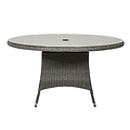 Paris 6 Seat 140cm Lux Rattan Garden Dining Set Table
