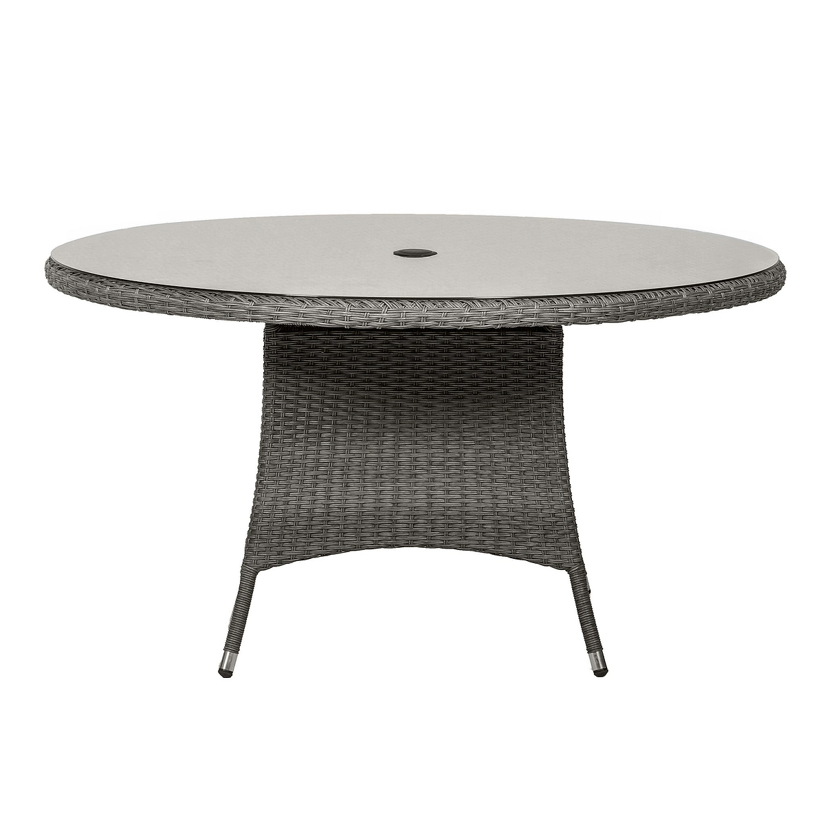 Paris 6 Seat 140cm Lux Rattan Garden Dining Set Table