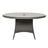 Paris 6 Seat 140cm Lux Rattan Garden Dining Set Table