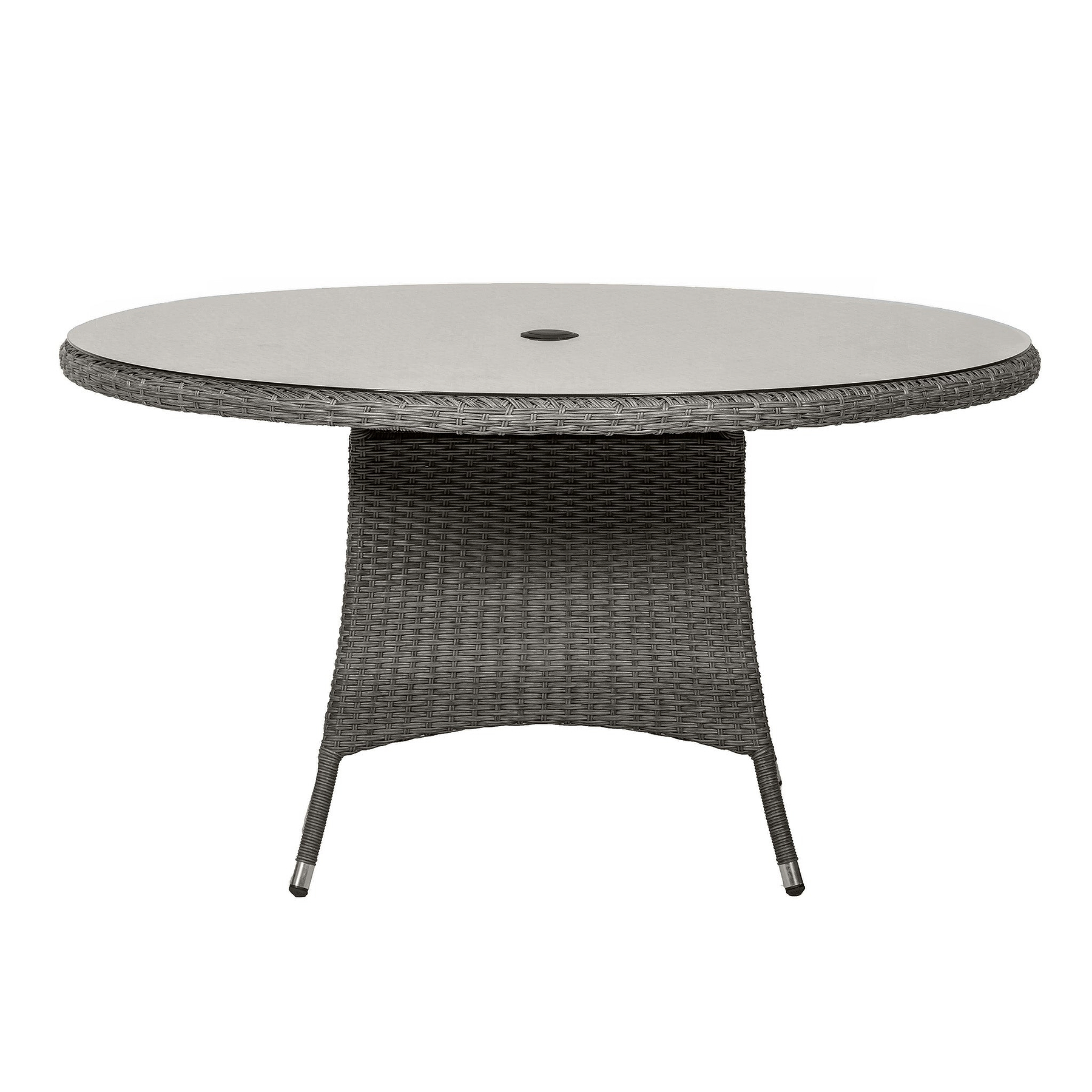 Paris 6 Seat 140cm Lux Rattan Garden Dining Set Table