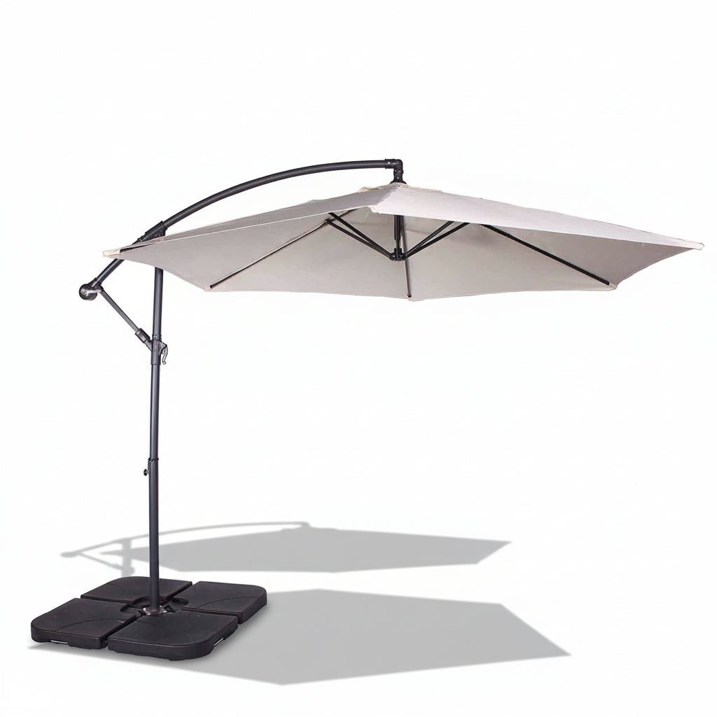 3m Crank & Tilt Ivory Cantilever Parasol from Roseland Furniture