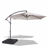 3m Crank & Tilt Ivory Cantilever Parasol from Roseland Furniture