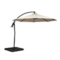 3m Deluxe Pedal Operated Cantilever Parasol - Ivory