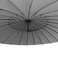3m Shanghai Cantilever Parasol in Grey - Close up of parasol canopy