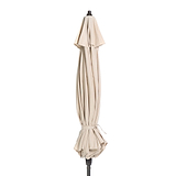 closed view of parasol canopy