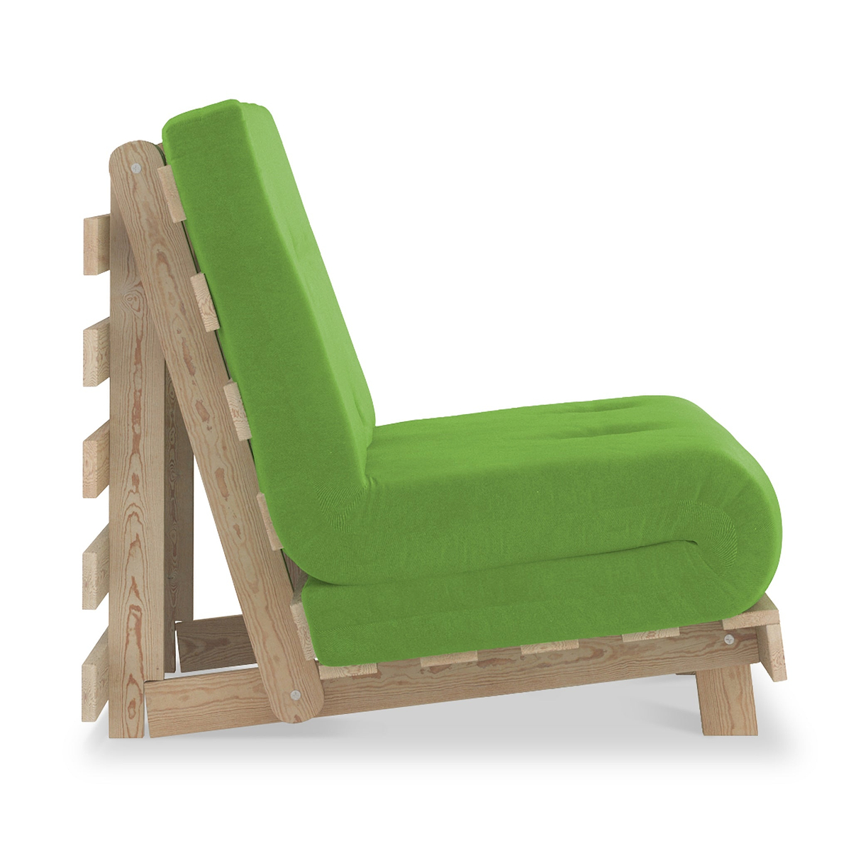 Maggie Apple Green Single Futon Sofa Bed