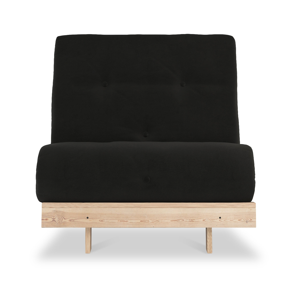 Maggie Black Single Futon Sofa Bed