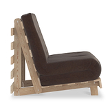 Maggie Brown Single Futon Sofa Bed