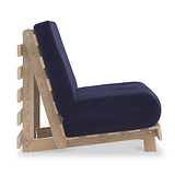 Maggie Navy Blue Single Futon Sofa Bed 