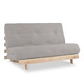 Maggie Silver Double Futon Sofa Bed from Roseland Furnituree