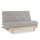 Maggie Silver Double Futon Sofa Bed from Roseland Furnituree