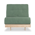 Maggie Harmony Green Single Futon Sofa Bed