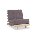 Maggie Plum Single Futon Sofa Bed 