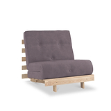 Maggie Plum Single Futon Sofa Bed 