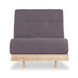 Maggie Plum Single Futon Sofa Bed