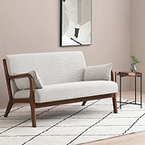 Khali Natural Chenille 2 Seater Sofa 