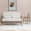 Khali Natural Chenille 2 Seater Couch for Living Room