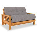 Bristow Light Grey Small Double Futon Sofabed from Roseland