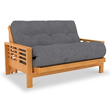 Bristow Dark Grey Small Double Futon Sofabed from Roseland