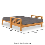 Bristow Small Double Futon Sofabed open dimensions