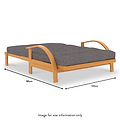 Ruben Small Double Futon Open dimensions